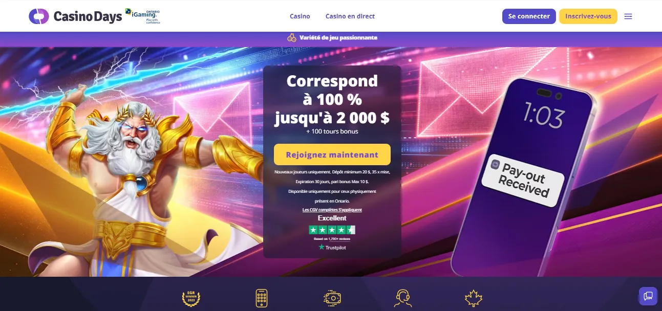 Les bonus casino mobile Canada : tout savoir avant de miser